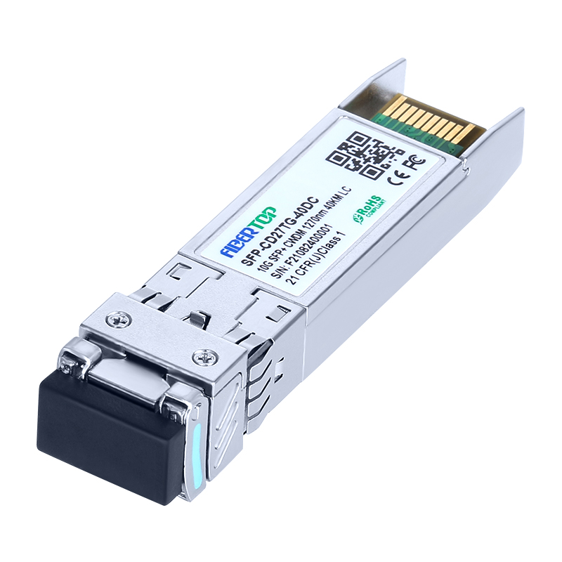 Émetteur-récepteur Cisco® CWDM-10G-1270-40 compatible 10GBase-CWDM SFP+ SMF 1270nm 40km LC DOM