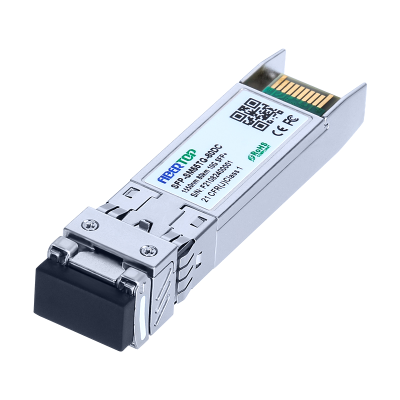 Juniper® EX-SFP-10GE-ZR Compatible 10GBase-ZR SFP+ Émetteur-récepteur SMF 1550nm 80km LC DOM