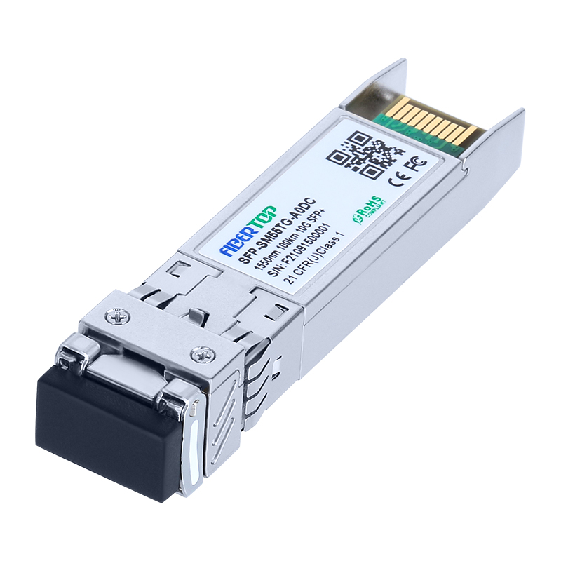 Émetteur-récepteur Cisco® SFP-10G-ZR100 compatible 10GBase-ZR SFP+ SMF 1550nm 100km LC DOM