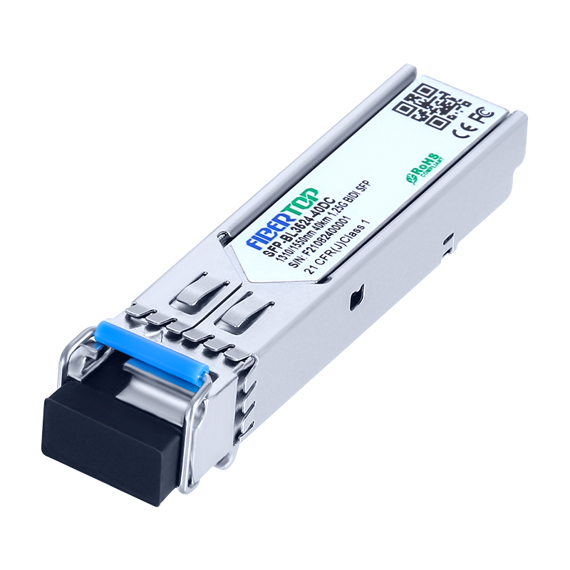 Émetteur-récepteur SFP 1000Base-BX compatible Cisco® GLC-BX40-U (SMF, 1310nmTx/1550nmRx, 40km, LC, DOM)